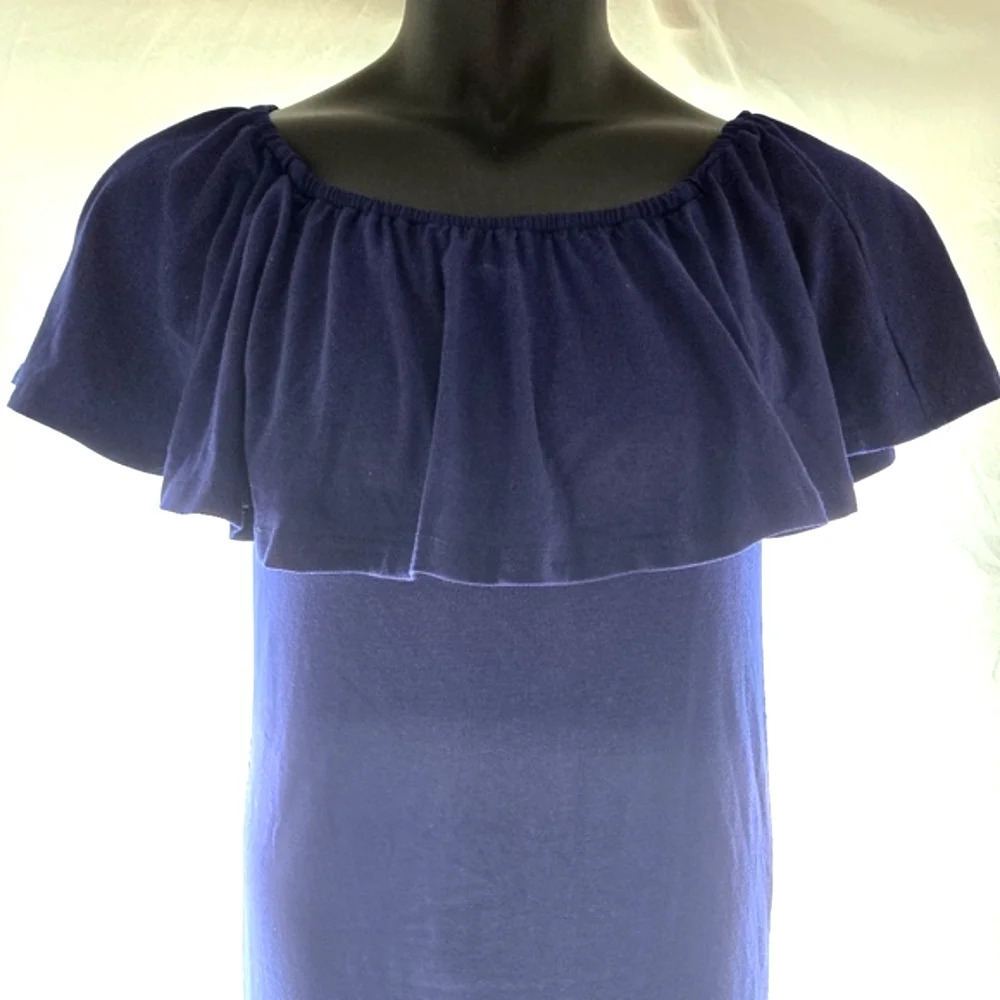 Pretty Blue Ruffle Dress NWT - Picture 3 of 10